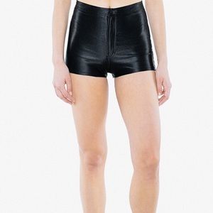 American Apparel Black disco shorts small